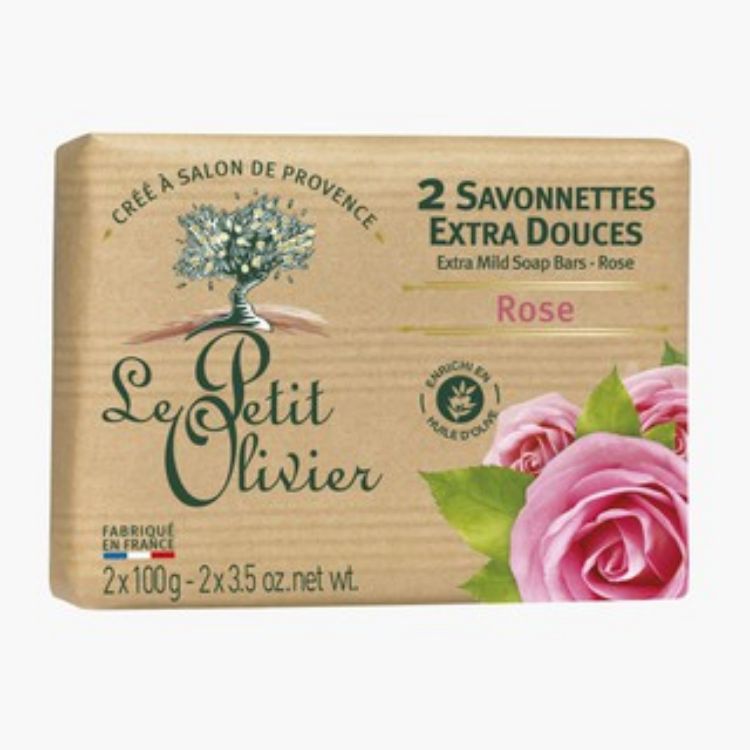 Picture of Le Petit Olivier Soap( Rose)小橄欖樹 - 玫瑰溫和香皂 100gm X2