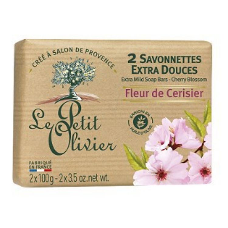 Picture of Le Petit Olivier 2 Extra Mild Soap  草本極致滋潤超柔香皂 2x100g (櫻花)