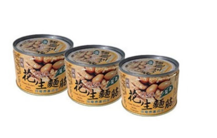 Picture of 【全素】青葉Q彈花生麵筋170G×3罐