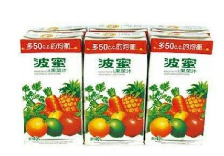 Picture of 波蜜 - （台灣進口）波蜜果菜汁300ml(鋁箔包）×6包賞味期11月16號